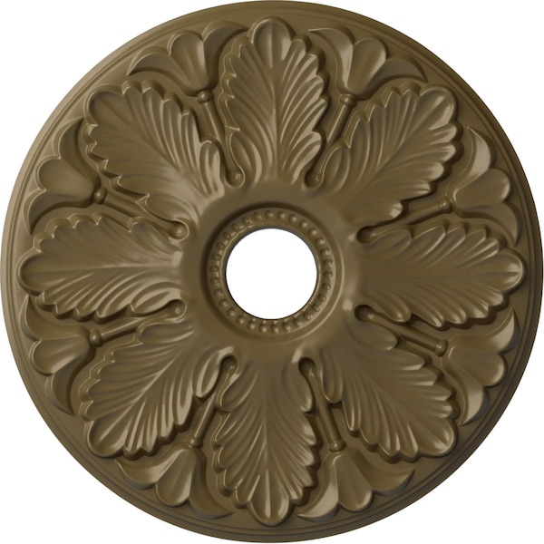 Ekena Millwork Milan Ceiling Medallion (Fits Canopies up to 4 5/8"), 24 1/2"OD x 3 1/2"ID x 1"P, Mississippi Mud CM24MIMMF - main